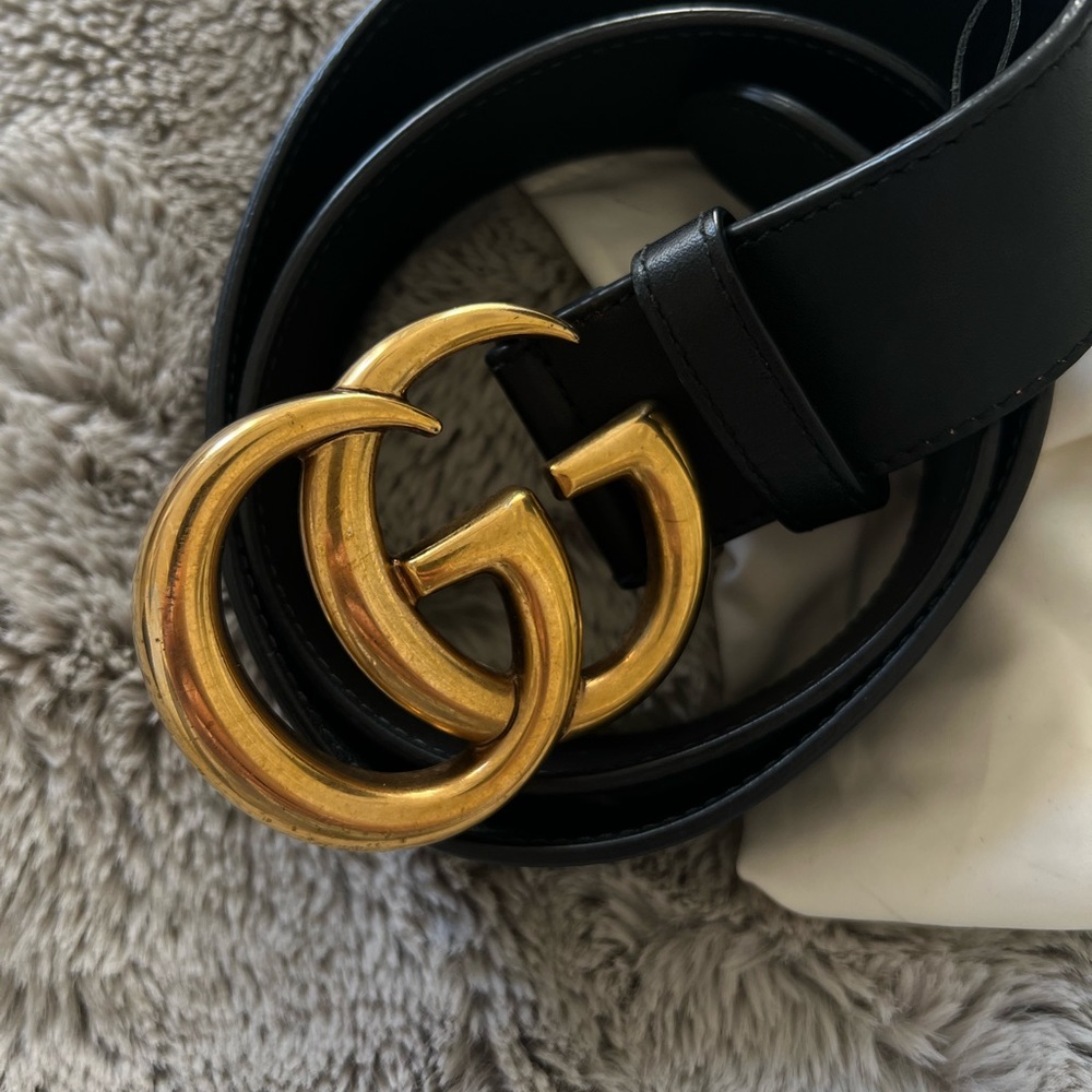 Gucci Leather belt with Double G buckle - Picture 5 of 7